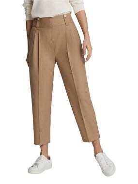 REISS | Esther Tailored Taper Wool Blend Trousers